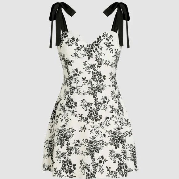Cider | Dresses | Cider Womens Fashion Floral Vneck Knotted Mini Dress |  Poshmark